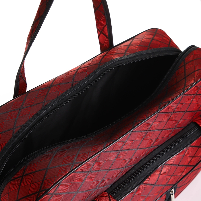 Сумка дорожная на молнии, наружный карман, длинный ремень, цвет бордовый Сумка дорожная на молнии, наружный карман, длинный ремень, цвет бордовый