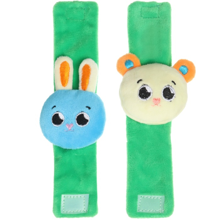 Подарочный набор «Погремушки на ручки и ножки: Зверята», 4 шт, Крошка Я Подарочный набор «Погремушки на ручки и ножки: Зверята», 4 шт, Крошка Я