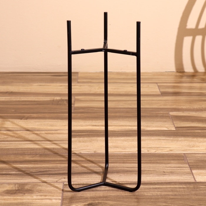 Кашпо на подставке  Кашпо на подставке "Слимо" металл (набор 2 шт), диаметр 24 и 19 см