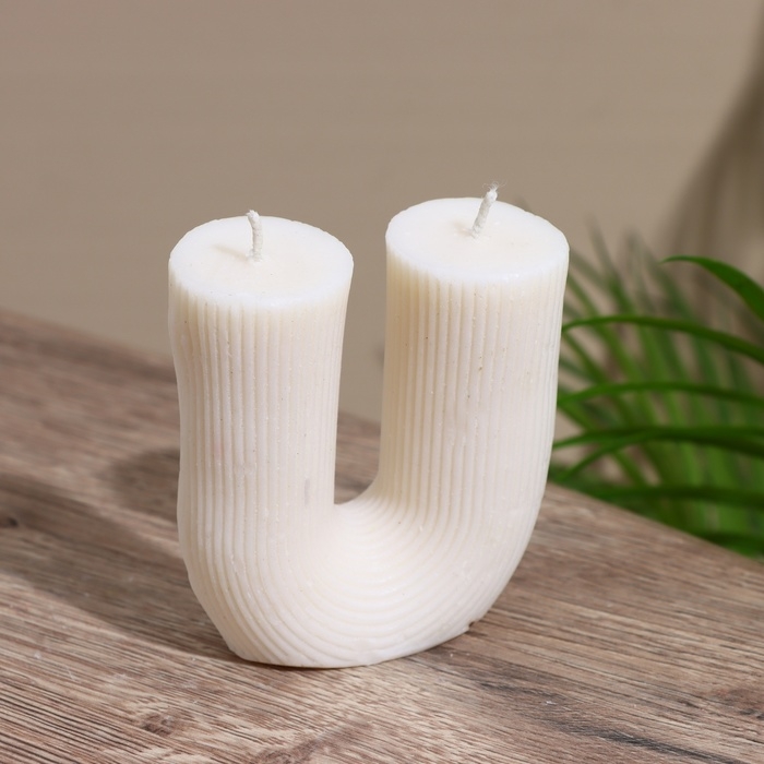 Свеча  Свеча "U" 3х7х8 см, cоевый воск