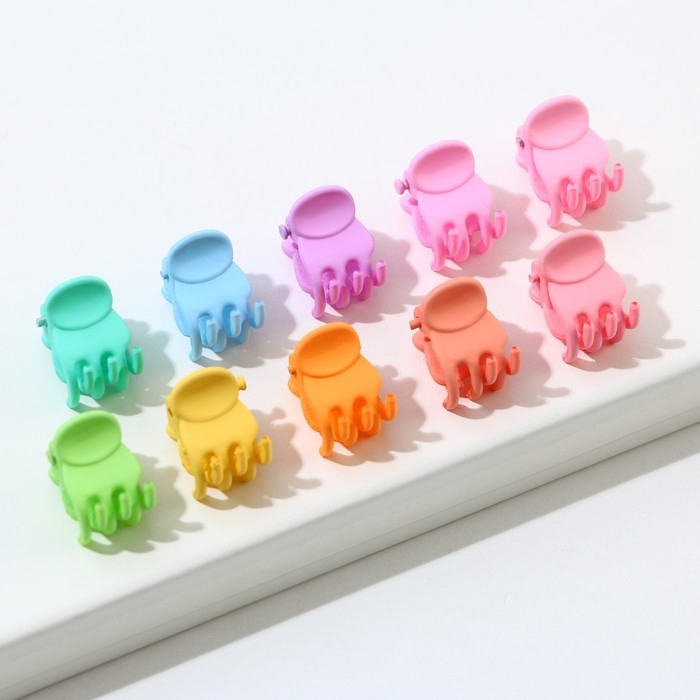 Краб для волос мини, набор «Чудесной девочке», 10 шт. Краб для волос мини, набор «Чудесной девочке», 10 шт.