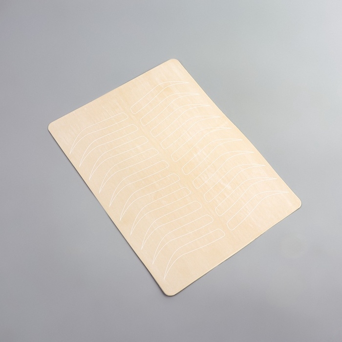 Искусственная кожа для тату и татуажа бровей, 19 × 14,5 см, цвет бежевый Искусственная кожа для тату и татуажа бровей, 19 × 14,5 см, цвет бежевый