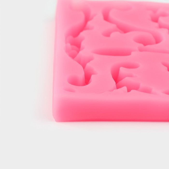 Молд «Вензельный оттиск», 9,8×9,8 см, цвет МИКС Молд «Вензельный оттиск», 9,8×9,8 см, цвет МИКС