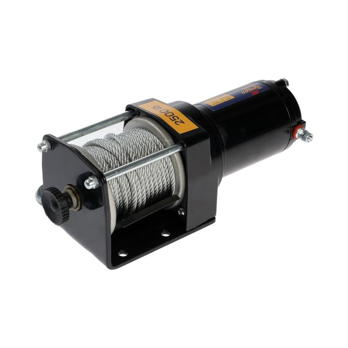 Лебедка электрическая ТУНДРА, 12/24V, 2500 lb (1.1 т), 1.2 л.с., до 3.3 м/мин, 4.8 мм х 12 м Лебедка электрическая ТУНДРА, 12/24V, 2500 lb (1.1 т), 1.2 л.с., до 3.3 м/мин, 4.8 мм х 12 м