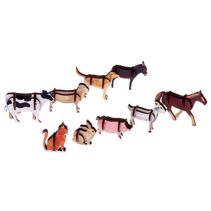 Фигурки животных деревянные «Ферма. Домашние животные» Фигурки животных деревянные «Ферма. Домашние животные»