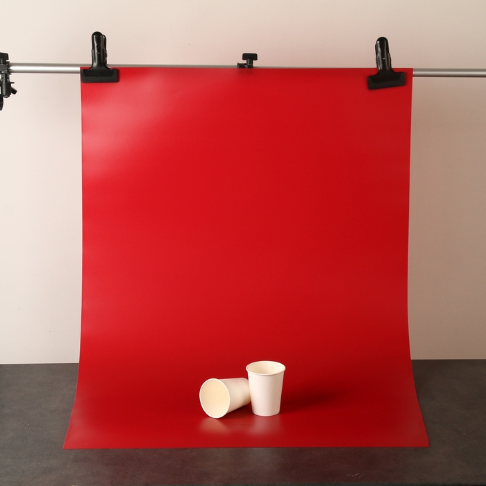Фотофон для предметной съёмки Фотофон для предметной съёмки "Красный" ПВХ, 100 х 70 см