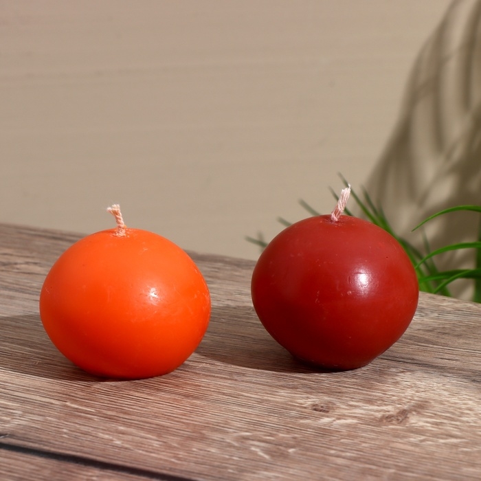 Свеча  Свеча "Шар" 5х5х7,5 см, соевый воск, микс