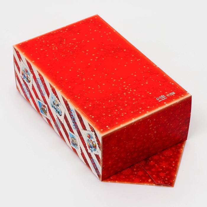 Новый год. Подарочная коробка - конфета новогодняя складная «Почта для Деда Мороза», 18 х 28 х 10 см. Новый год. Подарочная коробка - конфета новогодняя складная «Почта для Деда Мороза», 18 х 28 х 10 см.