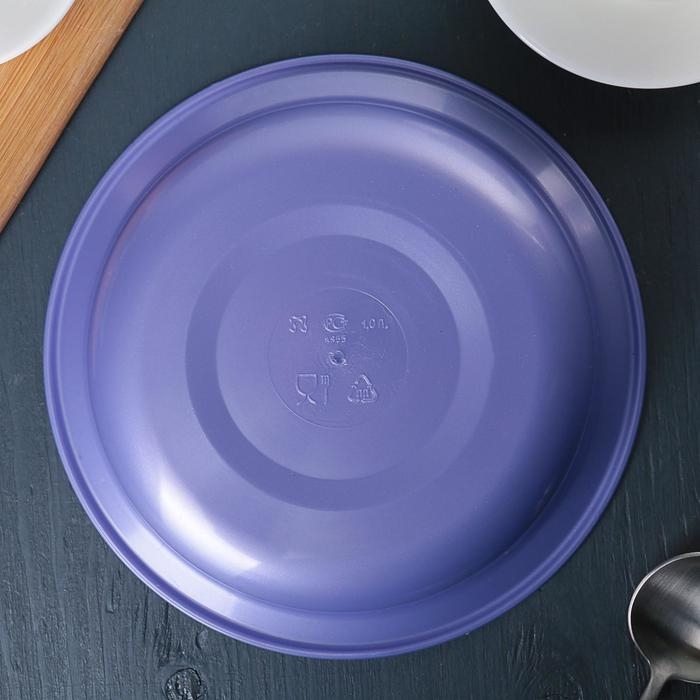 Тарелка, 1 л, цвет МИКС Тарелка, 1 л, цвет МИКС