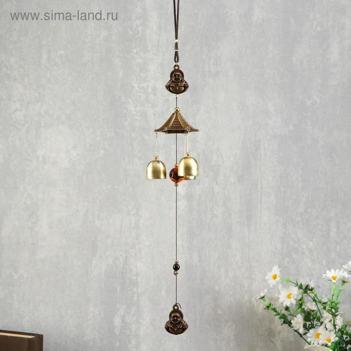 Музыка ветра металл Музыка ветра металл "Хотей" 3 колокольчика 42 см