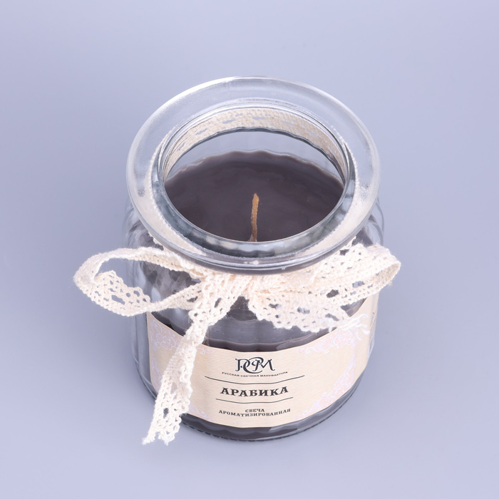 Свеча в банке ароматизированная  Свеча в банке ароматизированная "Арабика" 180гр, время горения 45ч
