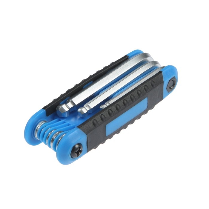 Набор ключей имбусовых складных ТУНДРА, с шаром, 1.5 - 8 мм, 8 шт. Набор ключей имбусовых складных ТУНДРА, с шаром, 1.5 - 8 мм, 8 шт.