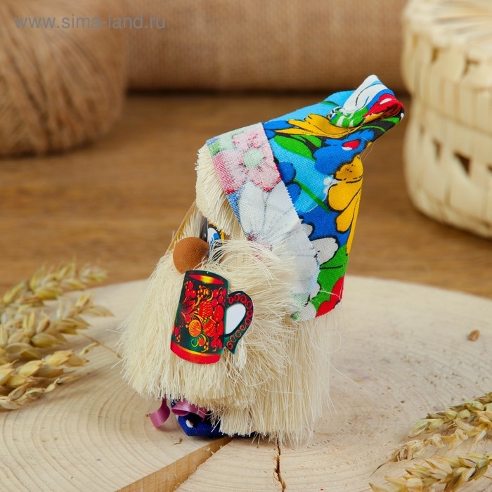 Оберег «Домовой», с кружкой, 12 см, микс Оберег «Домовой», с кружкой, 12 см, микс