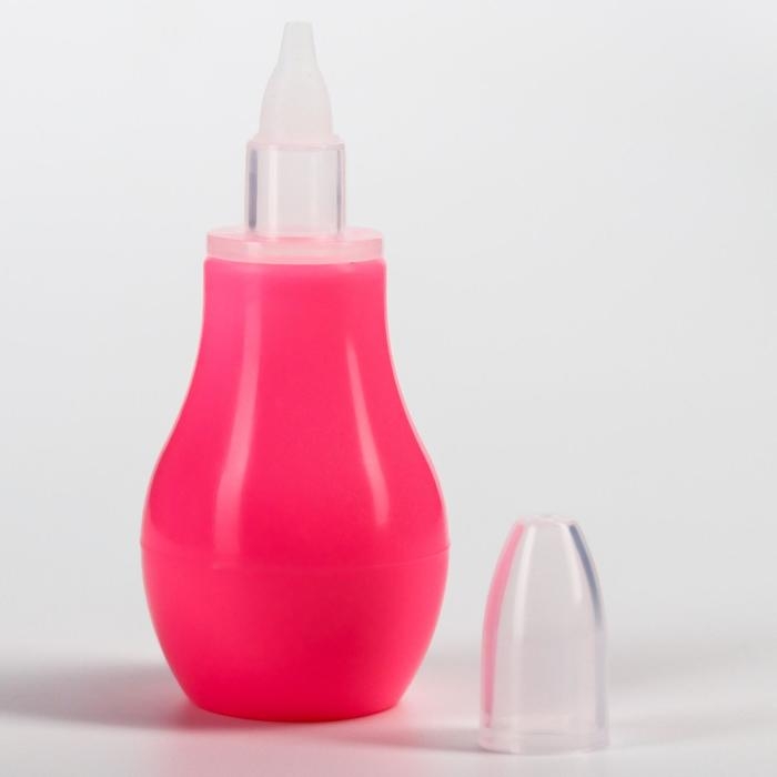 Детский назальный аспиратор, с колпачком, цвет розовый Детский назальный аспиратор, с колпачком, цвет розовый