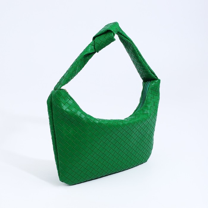 Сумка-багет на молнии, цвет зелёный Сумка-багет на молнии, цвет зелёный