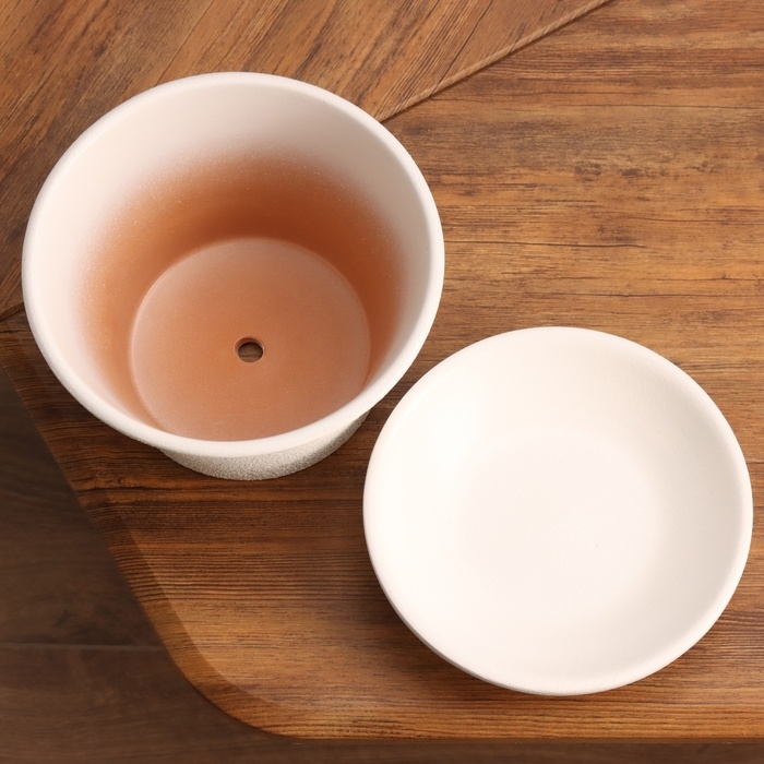 Горшок цветочный Горшок цветочный "Мессина" белый 1,4 л