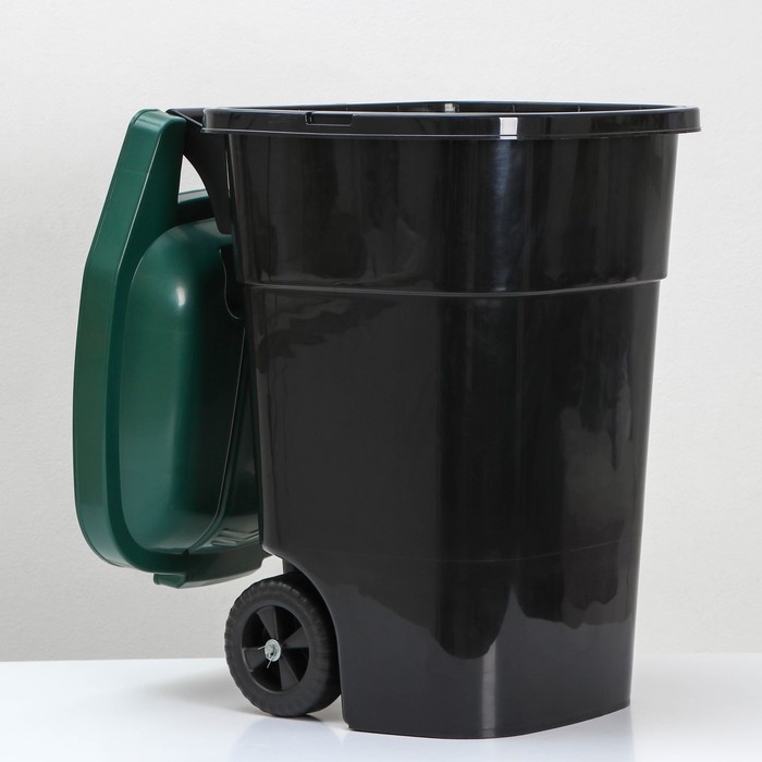 Мусорный бак «Садовый», 65 л, на колёсиках, цвет микс Мусорный бак «Садовый», 65 л, на колёсиках, цвет микс