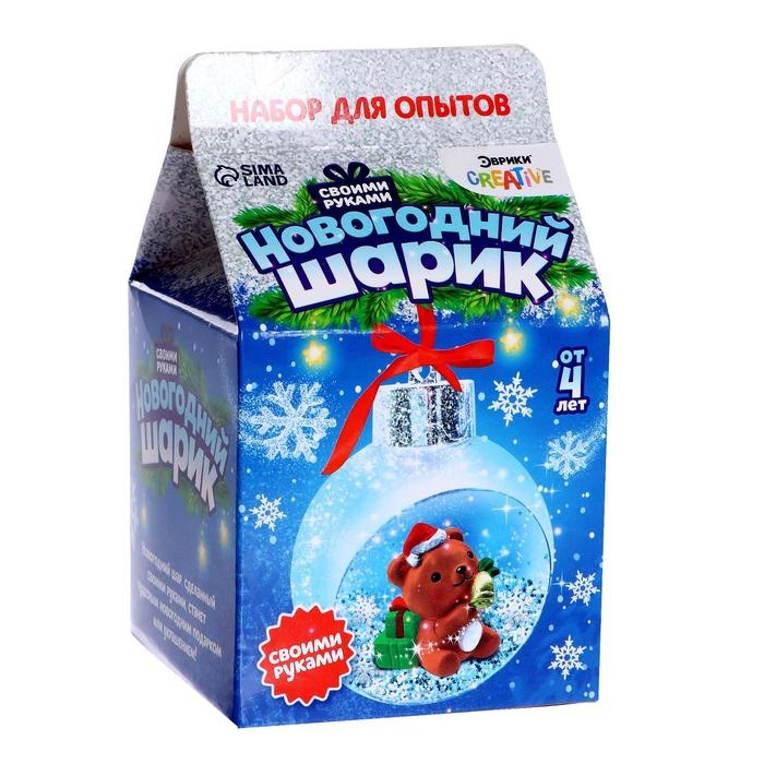 Набор для опытов «Новогодний шарик», мишка Набор для опытов «Новогодний шарик», мишка