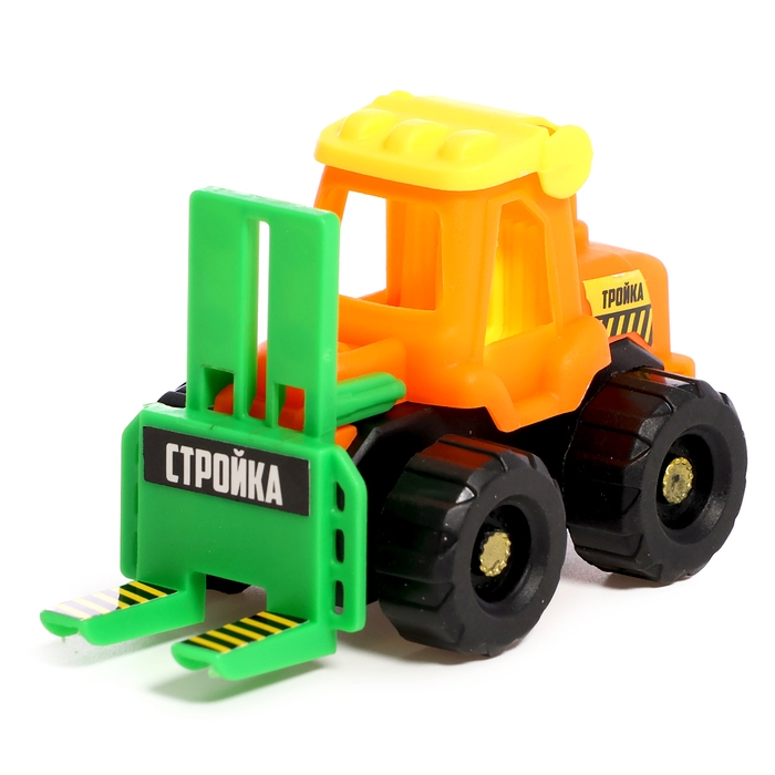 Набор тракторов «Весёлая стройка», инерционные, в наборе 6 шт., цвет МИКС Набор тракторов «Весёлая стройка», инерционные, в наборе 6 шт., цвет МИКС