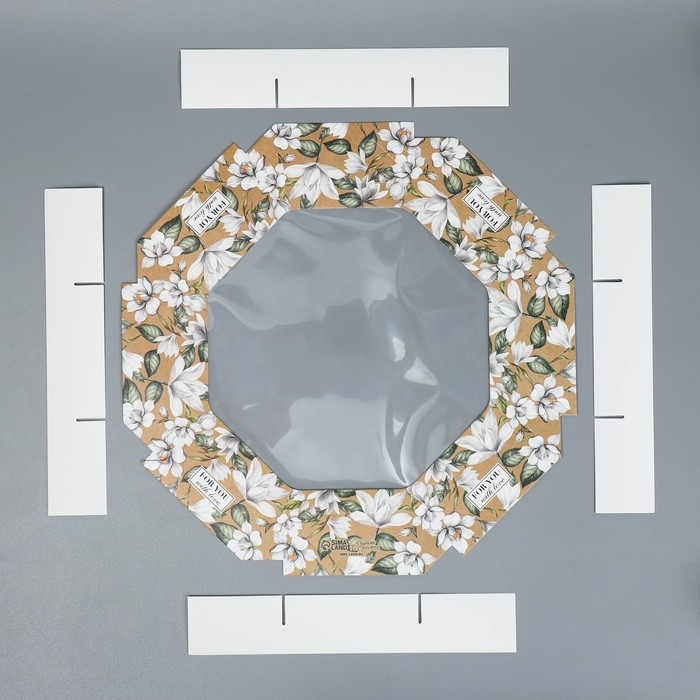 Коробка кондитерская, упаковка, «For you with love», 29 х 29 х 5 см Коробка кондитерская, упаковка, «For you with love», 29 х 29 х 5 см