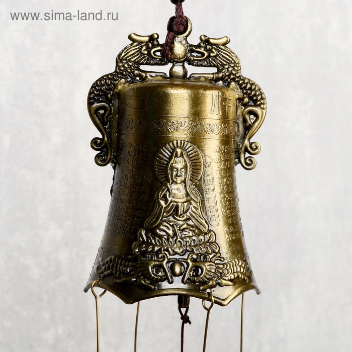 Музыка ветра металл Музыка ветра металл "Будда" 8 колокольчиков 60 см