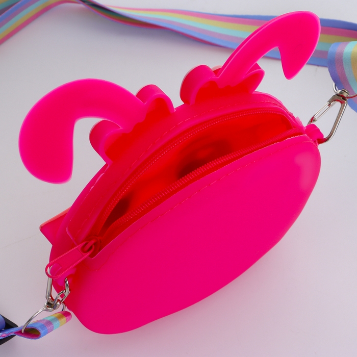 Сумка детская на молнии «Выбражулька», цвет малиновый