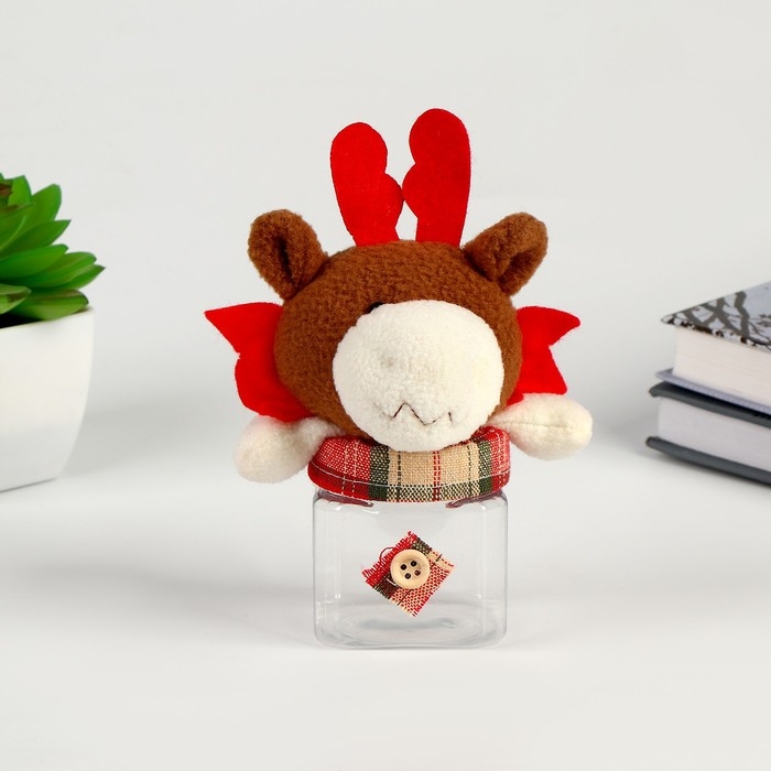 Новый год! Конфетница «Олень», цвета МИКС Новый год! Конфетница «Олень», цвета МИКС