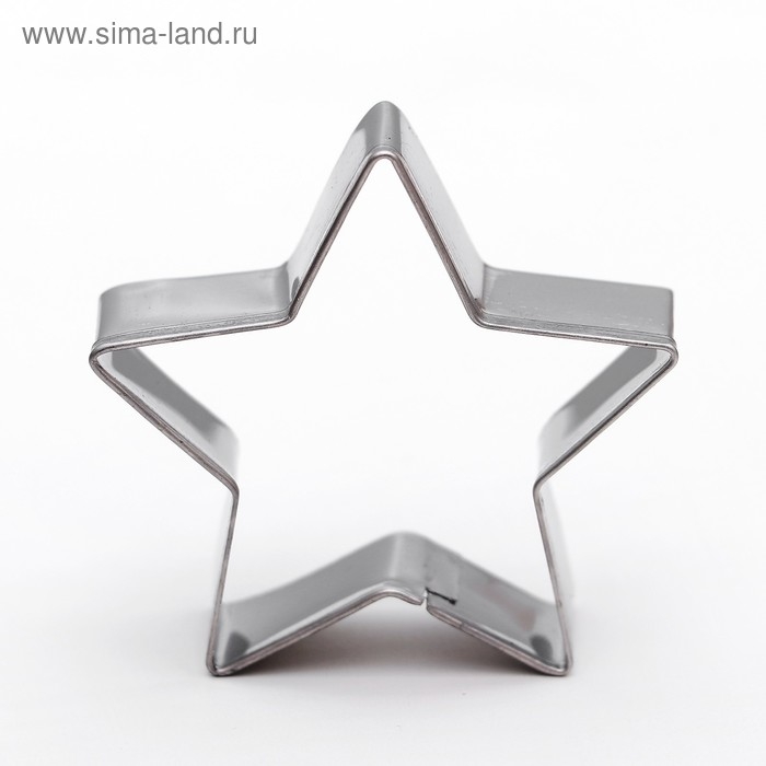 Набор форм для печенья Доляна &laquo;Домик. Круг. Cердце. Звезда&raquo;, 12 шт, цвет серебристый