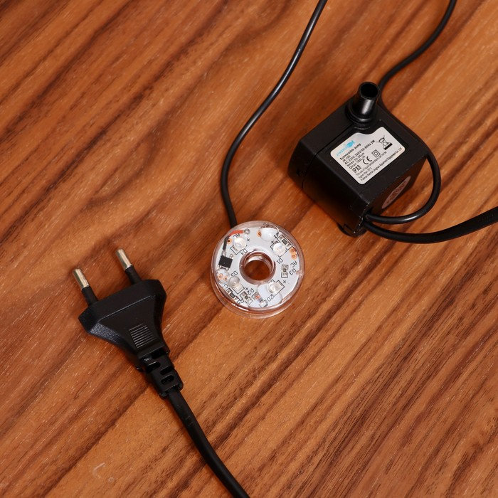 Фонтан "Фонарик у пруда" 16х17х27 см (с подсветкой, без шарика)