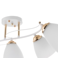 Люстра 2178/5 E27 40Вт бело-золото 70х28,5х22 см BayerLux