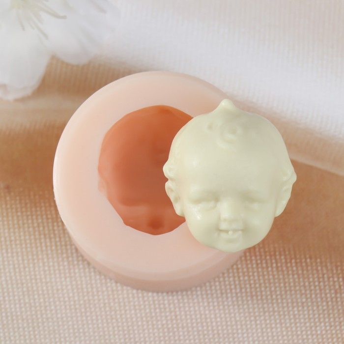 Молд силикон Молд силикон "Лицо младенца" №12 3,4х2,8х1,9 см