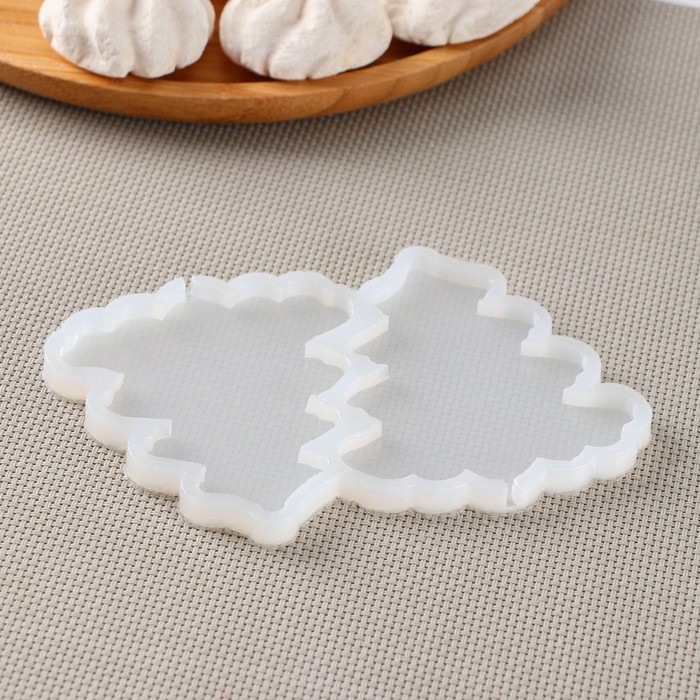 Силиконовый молд для леденцов и шоколада «Ёлка», 12×9×0.8 см, h=8 см, цвет прозрачный Силиконовый молд для леденцов и шоколада «Ёлка», 12×9×0.8 см, h=8 см, цвет прозрачный