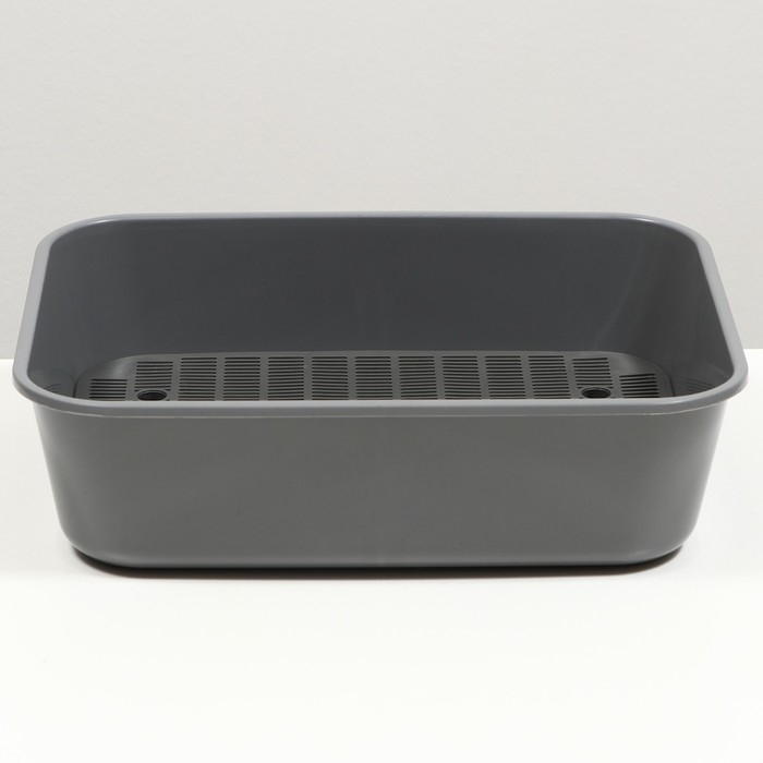 Туалет Сима с сеткой 29 х 38 х 10,5 серый FIX Туалет Сима с сеткой 29 х 38 х 10,5 серый FIX