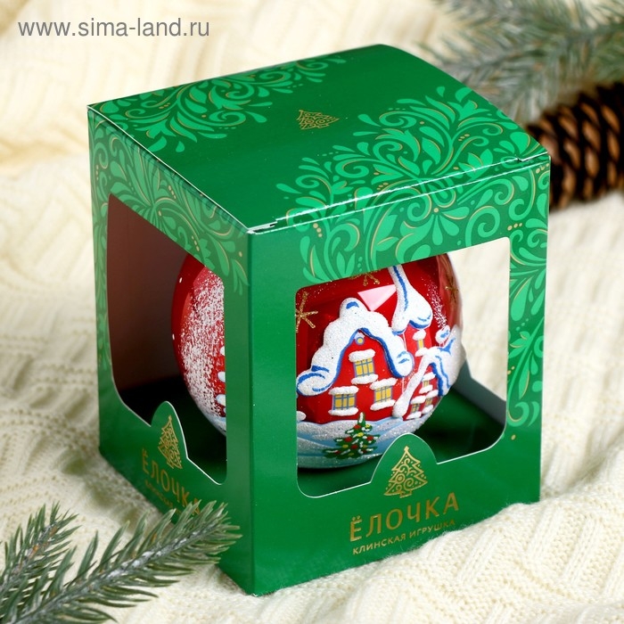 Шар Шар "Снежный пейзаж" 9,5 см микс