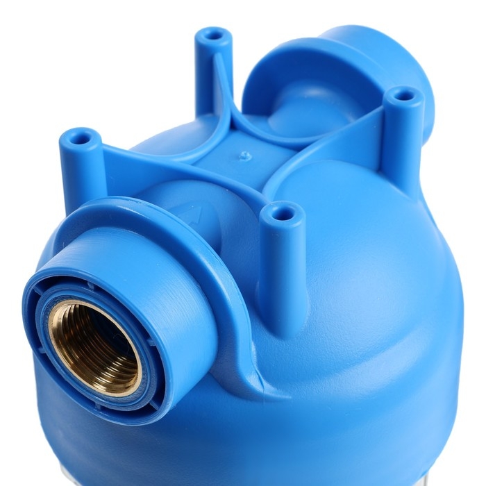 Корпус для фильтра  Корпус для фильтра "Аквабрайт" АБФ-10-12, 1/2", для холодной воды, ключ, крепеж, прозрачный