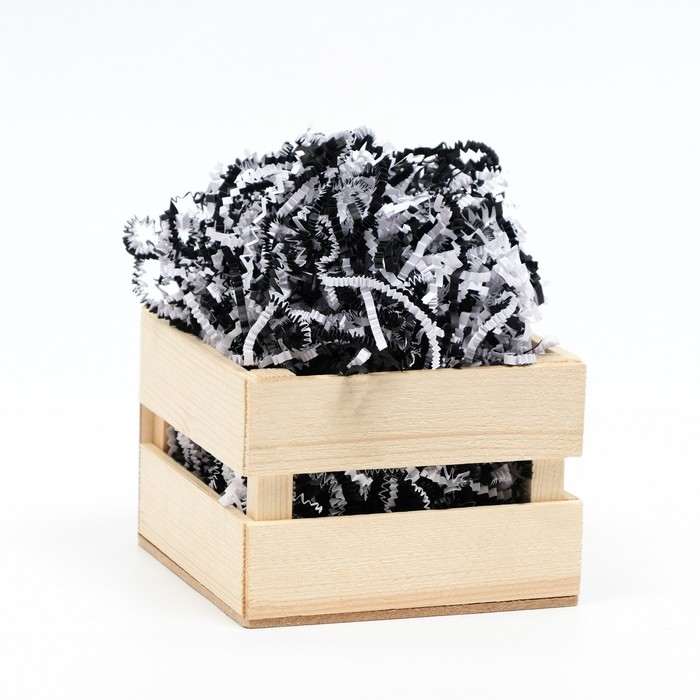 Наполнитель бумажный «Инь Янь», микс, бело-черный, 1000 г Наполнитель бумажный «Инь Янь», микс, бело-черный, 1000 г