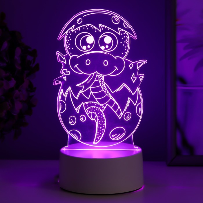 Светильник Светильник "Змейка" LED RGB от сети 8,5х9,5х14 см