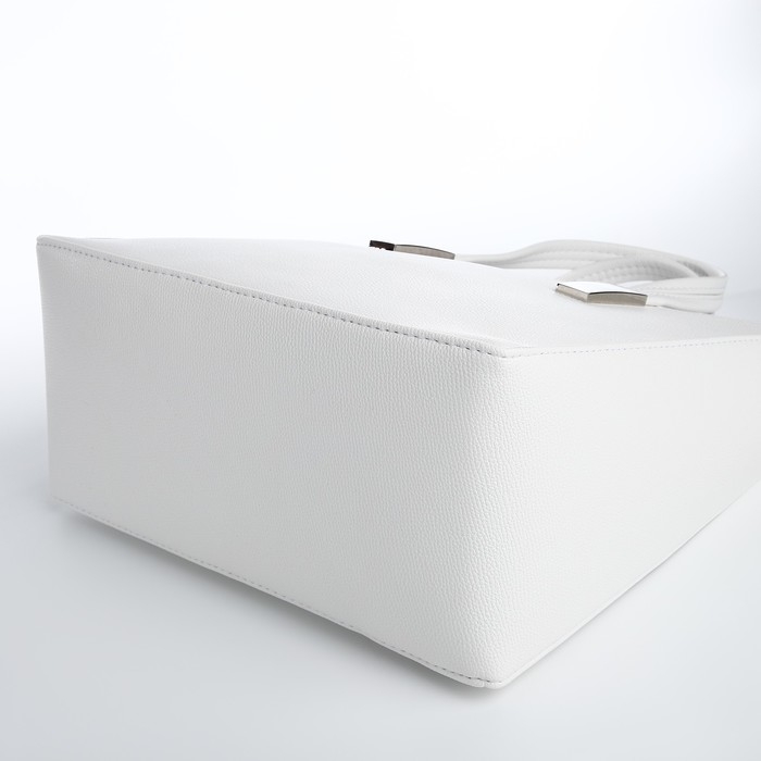 Сумка женская TEXTURA, тоут средний размер, цвет белый