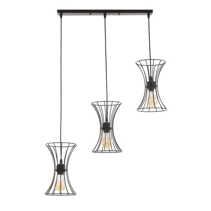 Светильник BayerLux "Анетта" 3хЕ27 40Вт черный 16х50х23-123см