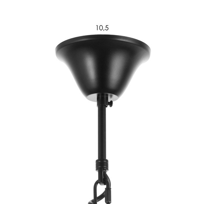 Люстра Люстра "Сенза" 6хЕ27 черный 74х39х20 см