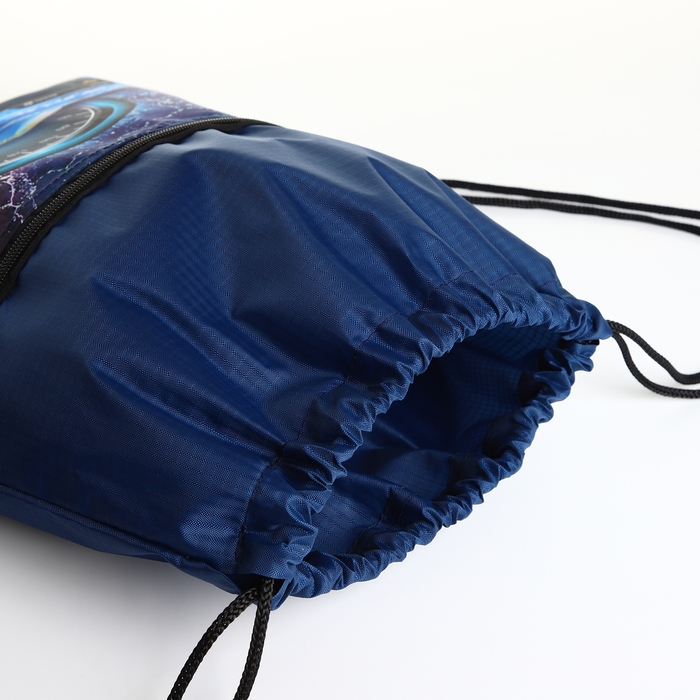 Мешок для обуви на шнурке, цвет синий Мешок для обуви на шнурке, цвет синий