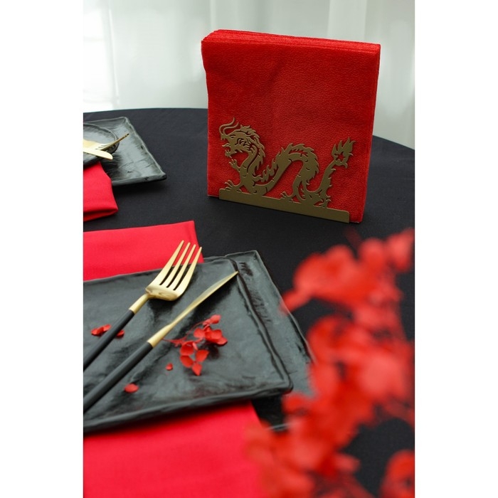 Салфетница Magistro «Дракон», 14×4×9 см, цвет золотой Салфетница Magistro «Дракон», 14×4×9 см, цвет золотой