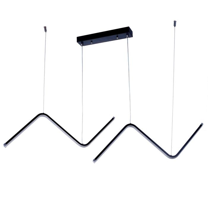 Светильник 1712/2BK LED 60Вт 3000-6000K черный 108х2,3х24-124 см Светильник 1712/2BK LED 60Вт 3000-6000K черный 108х2,3х24-124 см