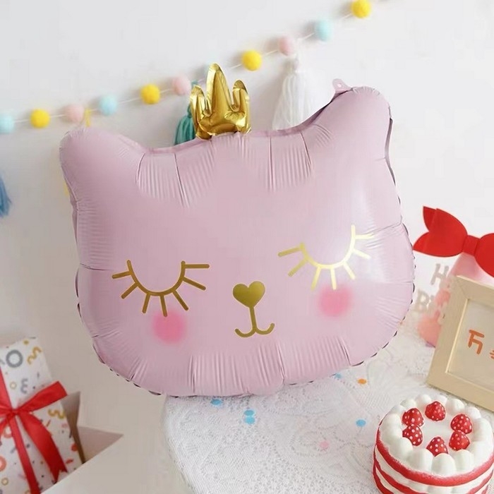 Шар фольгированный 32" &laquo;Кошечка-королева розовая&raquo;, фигура