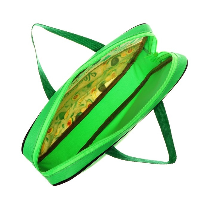 Папка с ручками текстильная А4, 350 х 270 х 70 мм, Calligrata Папка с ручками текстильная А4, 350 х 270 х 70 мм, Calligrata "Авокадо"