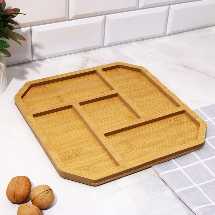 Менажница, набор 2 шт., дерево «Посуда Уют », монстера 30х30 см., менажница 30х30 см. Менажница, набор 2 шт., дерево «Посуда Уют », монстера 30х30 см., менажница 30х30 см.