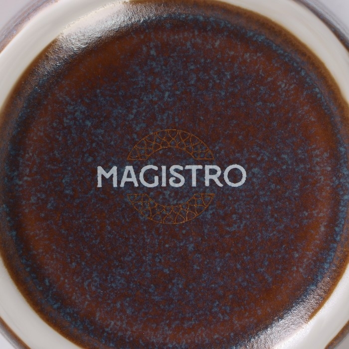 Соусник фарфоровый Magistro Garland, 70 мл, d=6,5 см, цвет синий Соусник фарфоровый Magistro Garland, 70 мл, d=6,5 см, цвет синий