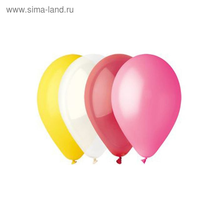 Шар латексный 10 Шар латексный 10", пастель, набор 100 шт., цвета МИКС