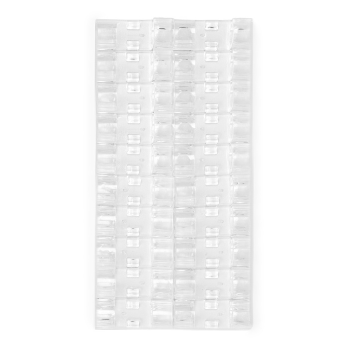 Держатель самоклеящийся для проводов и гирлянд ТУНДРА, 13х33 мм, прозрачный, 20 шт.