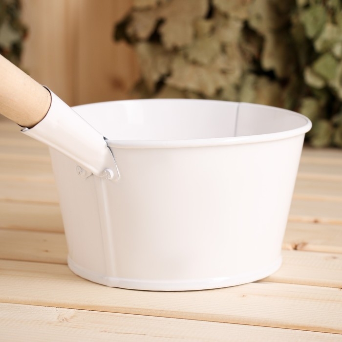 Ковш для бани, 1,5 л, белый Ковш для бани, 1,5 л, белый